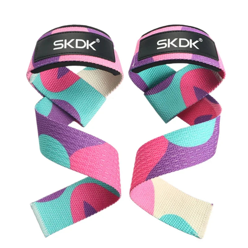 Straps de Musculação Ajustáveis Antiderrapantes para Levantamento de Peso – Suporte de Pulso para Treino, Crossfit e Academia (Par)