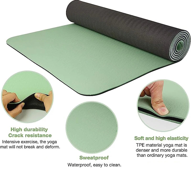 Tapete de Yoga em TPE Antiderrapante