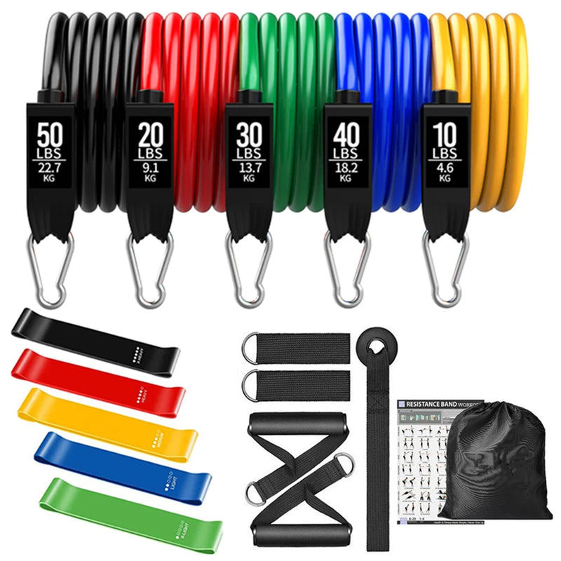 Elásticos de Resistência - Treino Completo em Qualquer Lugar