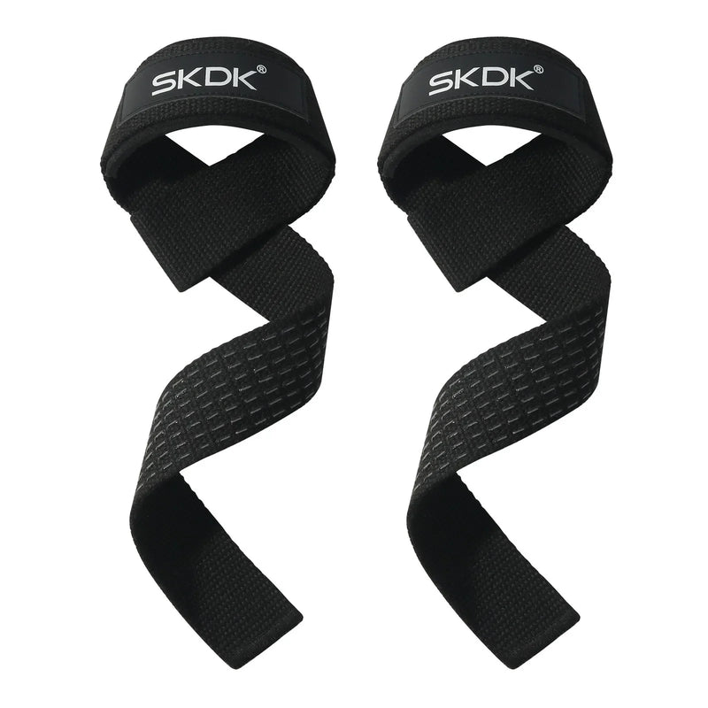 Straps de Musculação Ajustáveis Antiderrapantes para Levantamento de Peso – Suporte de Pulso para Treino, Crossfit e Academia (Par)