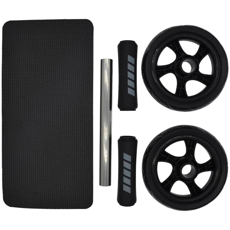 Rolo Abdominal Ab Roller Coaster SW-D808A – Estabilidade Dupla para Resultados Reais
